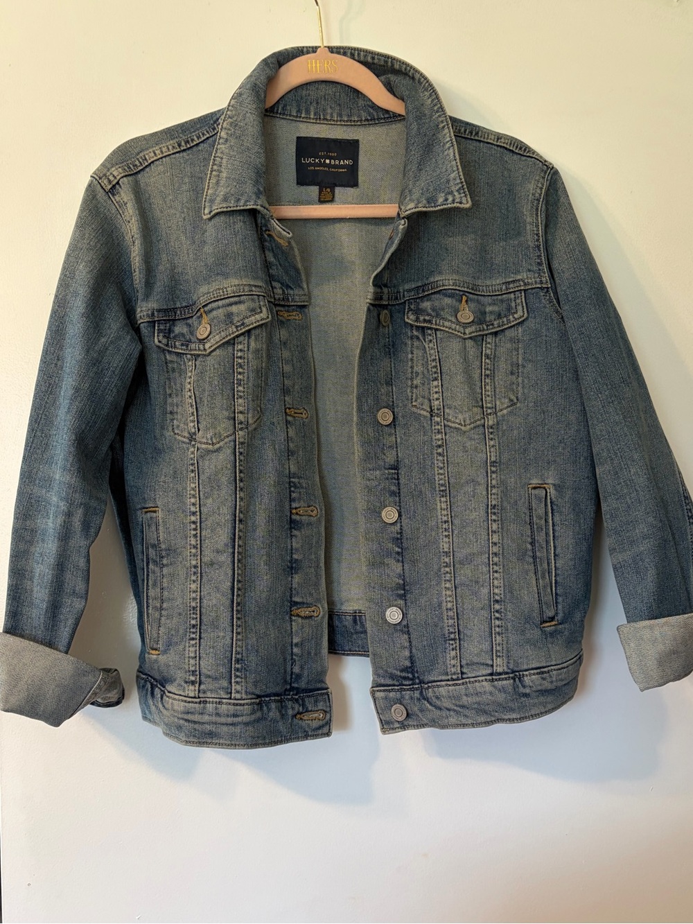 Lucky Brand Washed Blue Denim Jacket
